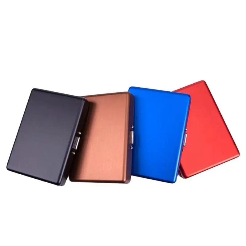 Aluminum Alloy Flip Cigarette Box For Men Cigar Smoke Case Smoking Accessories Cigarette Storage Cover Hold