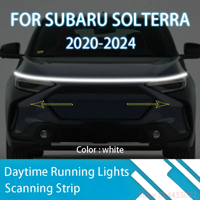 FOR	Subaru SOLTERRA	2020-2024	New upgrade LED Daytime Running Light Scan Starting Car Hood DRL Guide Decorative Ambient Lamp 12V