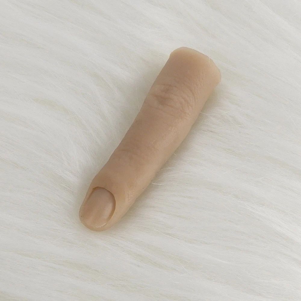 Activity Flexible Fake Silicone Finger for Nail Training Single Silicone Practice Finger Nail Fake Salon
