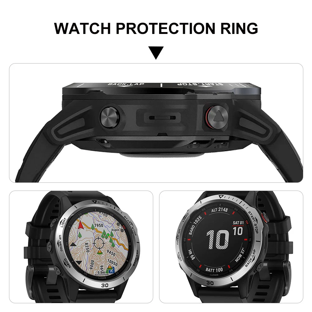 قطعة واحدة من غطاء حماية معدني بحلقة ساعة من الفولاذ المقاوم للصدأ لساعة 6x خفيفة الوزن ومتينة لـ 6x