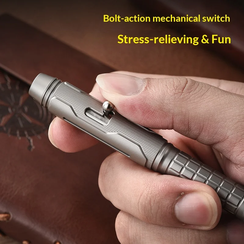 Portable Titanium Alloy EDC Tactical Pen Tool Tungsten Tip Emergency Window Glass Breaker Outdoor Camping Hiking Survival Gear - view 4