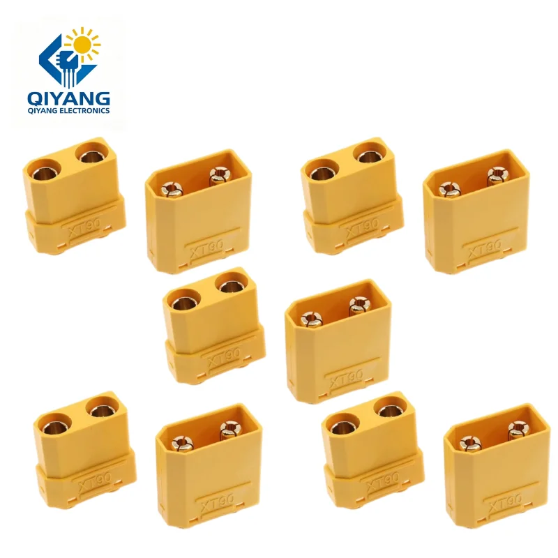 AMASS XT90PB Male and Female Solder Plate Model Aircraft Connector Vertical Lithium Battery Solder Plate Plug