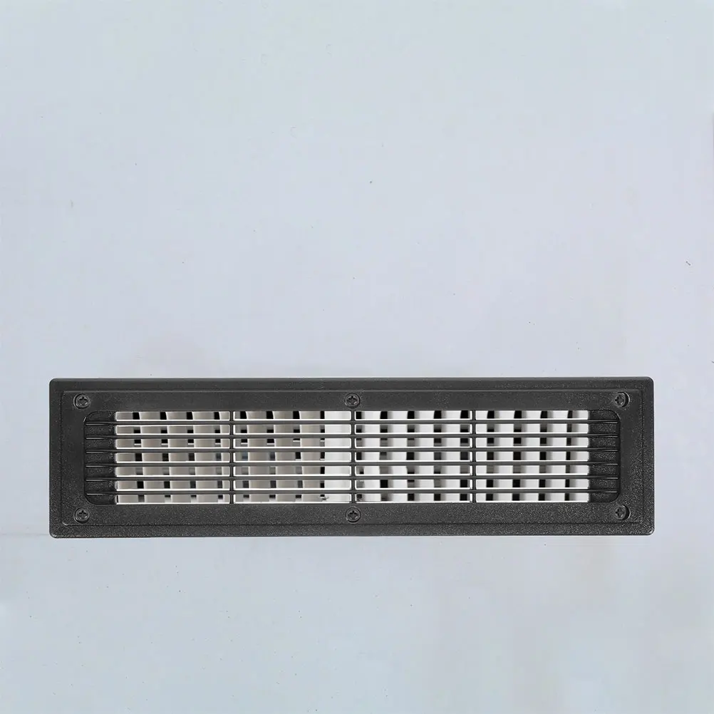 

2 pcs Adjustable Ventilation Grille Air Vent Cover For Central Air Conditioning Floor Vent Black Metal Louvered Grill Rv Bus