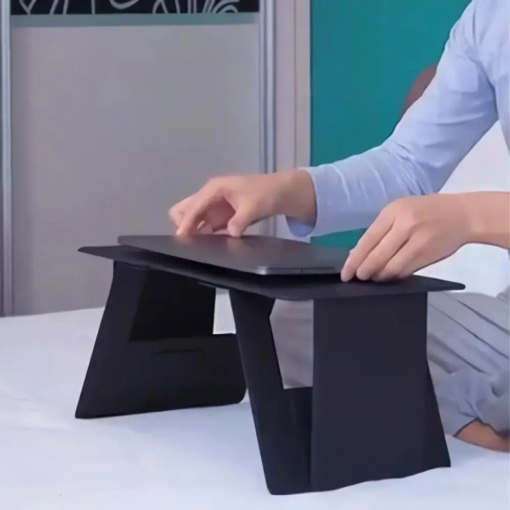 Supporto per Laptop ecologico supporto per Laptop portatile supporto per Laptop pieghevole regolabile per Computer salvaspazio per un comodo