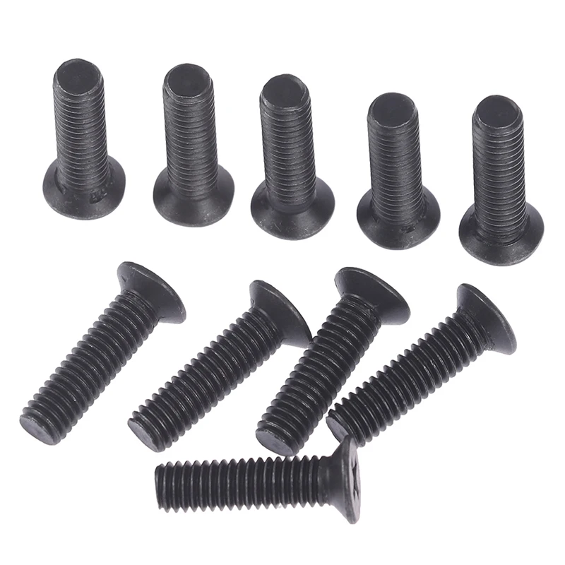 ●10Pc Fixing Screw M5*20mm M6*22mm Left Hand Thread For 1/2''UNF 3/8''UNF Drill Chuck Shank Adapter Metal Fixing Screw Head Tool