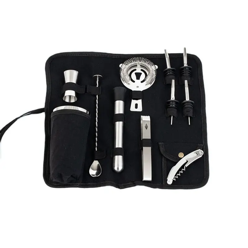 Bartender Set Learning Cocktail Shaker Set 550ml Bartender Tool Bag