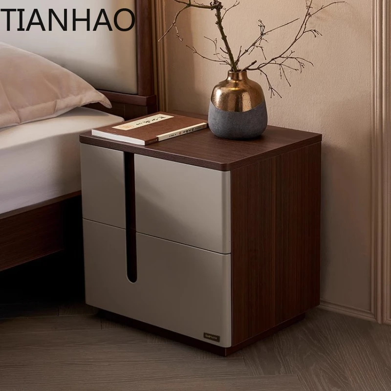 Simple modern storage bedside table bedroom drawer cabinet nightstands bedroom furniture nightstand side table Storage locker