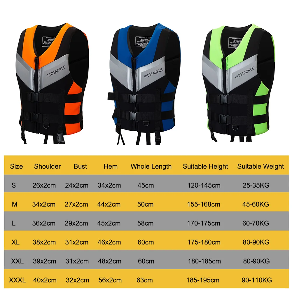 Kayak Life Jacket Professional Safety Life Vest Adult Life Jacket Swimming Vest Children Fishing Life Jacket for Surfing Kayak