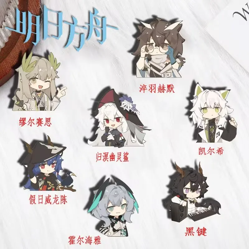 

Брошь «Аркнайтс» мультяшный значок «Келси Черный ключ Возвращение в морскую акулу призрак» студенческий аксессуар кулон для школьной сумки