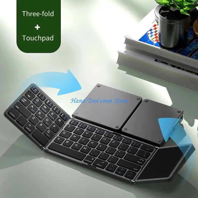 H37F Wireless Keyboards With Touchpads Rechargeable Battery Supports 3 Devices