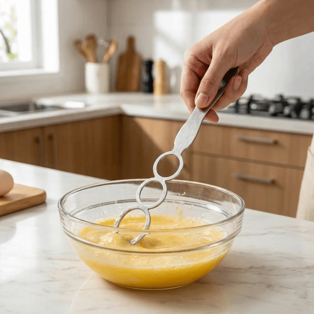 

Kitchen Gadget Manual Butter Spreader Efficient Stainless Steel Cream Mixer Egg Beater Portable Whipping Cream Stand Food Prep