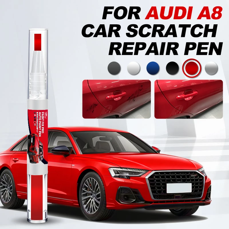 

Автомобильные аксессуары для Audi A8 2002-2025 D3 D4 D5: Карандаш для ремонта краски, средство для удаления царапин, DIY аксессуары для авто, черный/белый