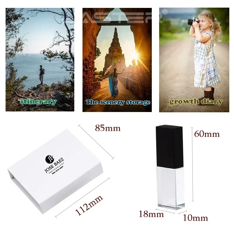 JASTER 10 PCS LOT USB Flash Drive Crystal Wedding Gift Pen Drive Free Custom Logo Memory Stick Rose gold Pendrive 128GB 32 64 GB