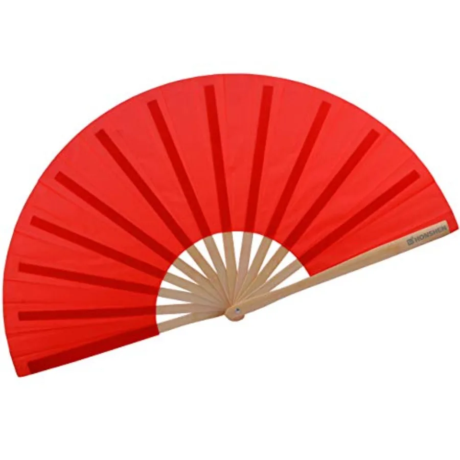 Bamboo Large Folding Hand Fans Performance Fan for Events Dance Performance Festivals Gift