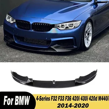 BMW 4 serisi için F32 F33 F36 420i 430i 420d M440i 2014-2020 araba ön tampon spoiler dudak alt difüzör Splitter vücut kitleri
