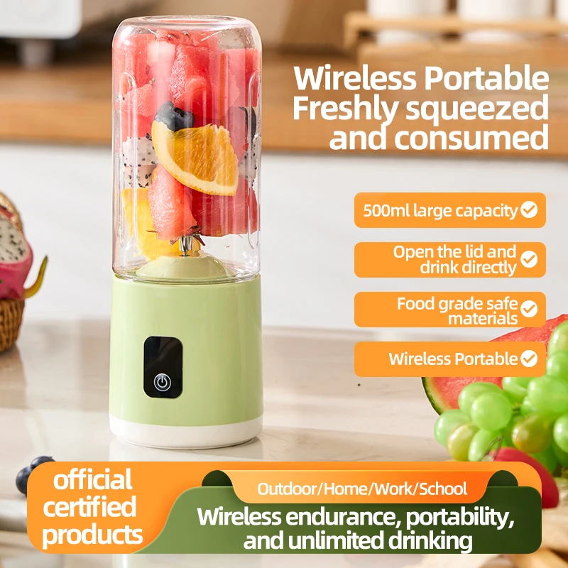 Home and Outdoor Dual-Use Portable Juicing Cup, Kitchen Utensils Travel Utensils, Enjoy Fresh Squeezing anytime and Anywhere