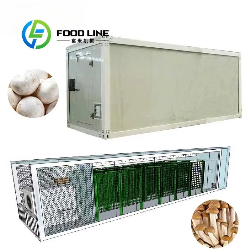Intelligent Mushroom Production Container Integrated Ventilation And Sterilization System For Healthy Mushroom Growth