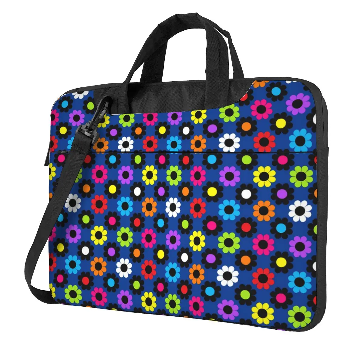 Flower Power Laptop Bag Sleeve Colorful Print For Macbook Air HP Huawei 13 14 15 Notebook Pouch Shockproof Funny Computer Pouch