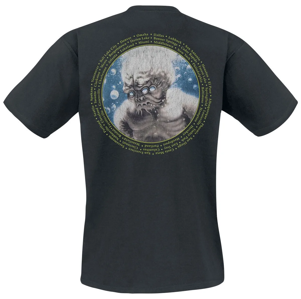 Megadeth Rust in Peace Tour Unisex T-shirt Lab Skull Print Thrash Metal Tee