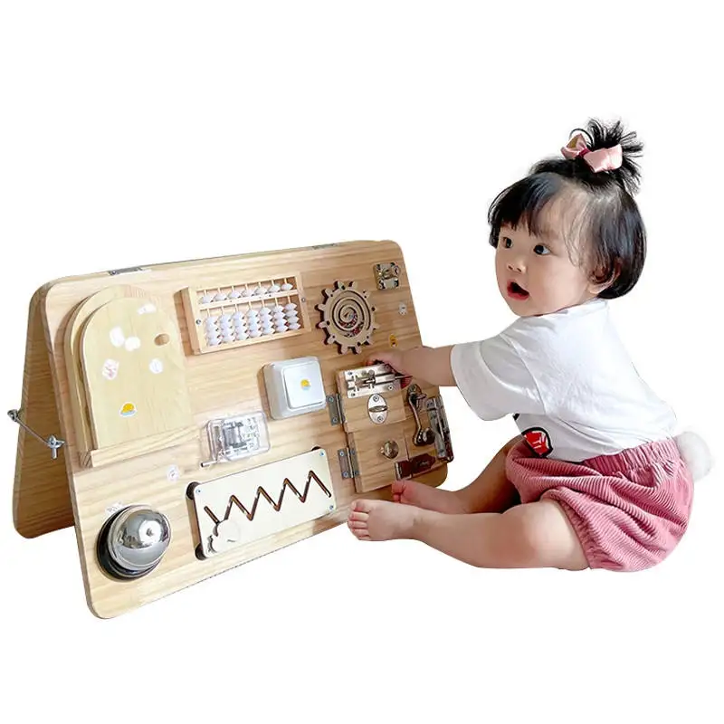 Bambini occupato bordo accessori fai da te attività del bambino abilità motorie fini giochi di apprendimento giocattoli sensoriali Montessori prima educazione Busyboard