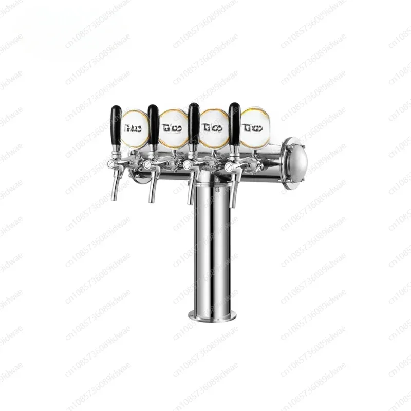 Tower Stainless Steel 4 Tap Tower 85mm Beer Dispensing Equipment Draft Beer Tower (Polished)