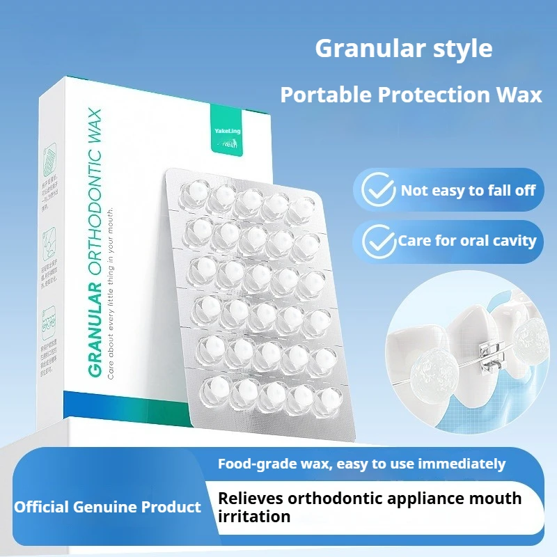 60 Grain Portable Protective Wax Orthodontic Braces Orthodontic Anti-grinding Mouth Food Grade Bracket Tooth Wax Independent