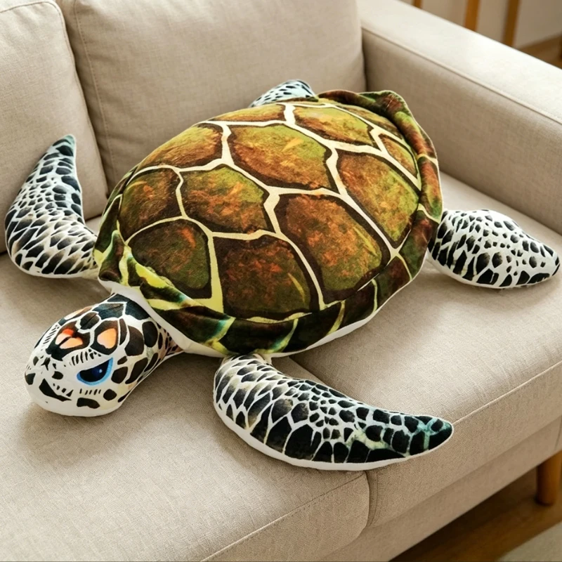 1pc of Lifelike Sea Turtle Pillow, Adding a Marine Touch to Your Bedroom. Home Living Room Sofa Bedroom Bed Decorative Cushion