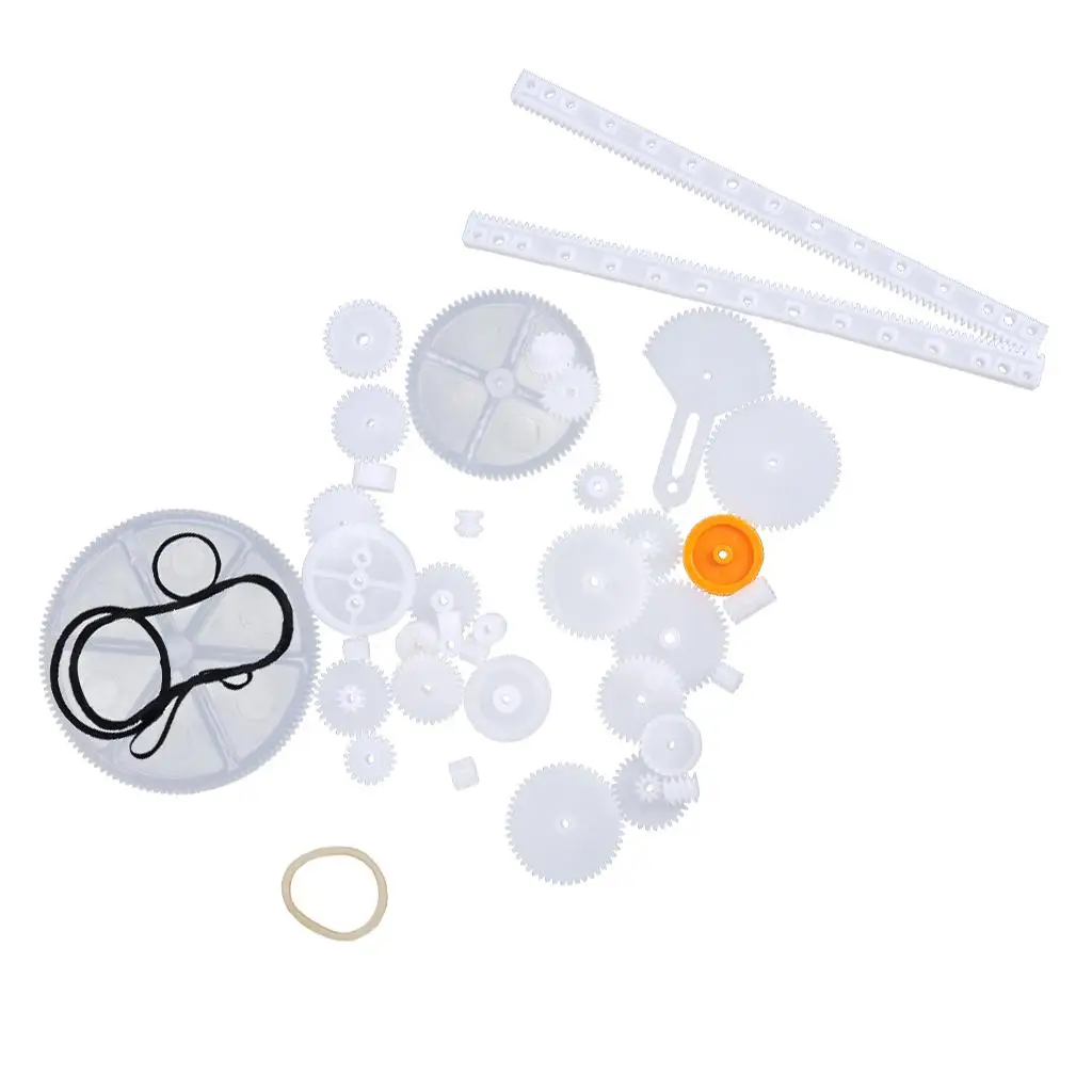 Kit de Engrenagens Plásticas DIY Compatível com Engrenagens Helicoidais, Acessórios para Máquinas de Modelismo para Projetos Infantis