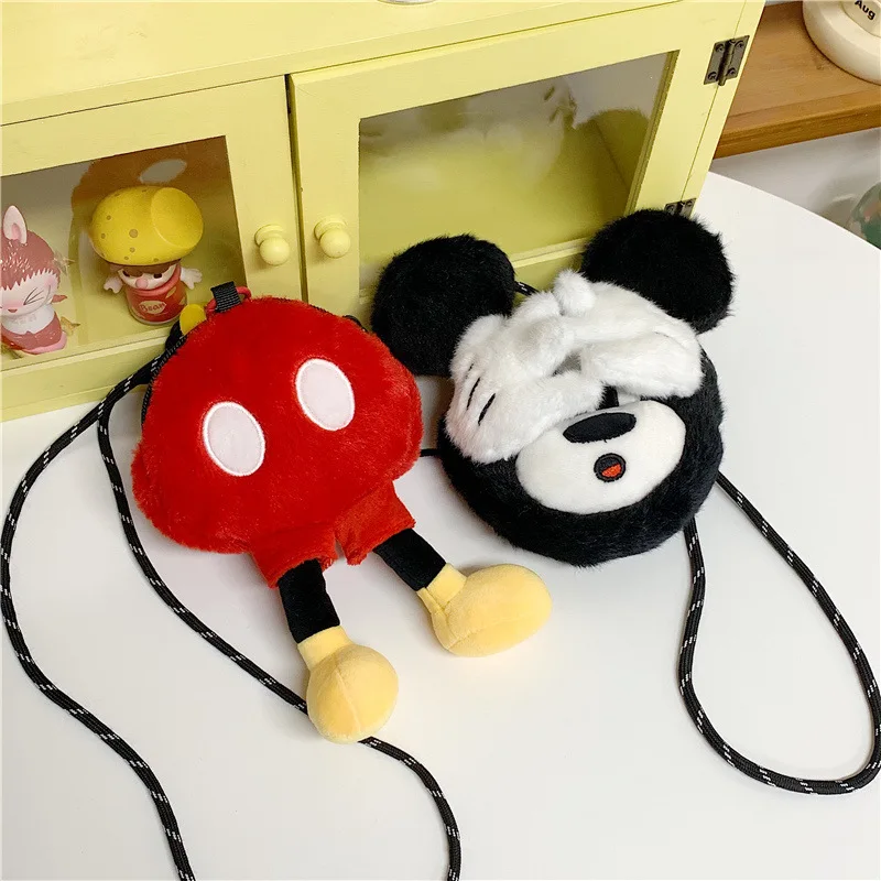 Nuevo Bolso Bandolera de Mickey Mouse con Diseño de Dibujos Animados, Mini Mochila Versátil para Salidas, Regalo