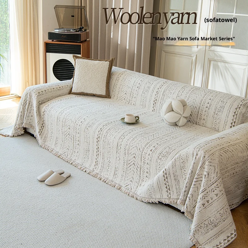 Luxury Sofa Cover L Shaped Couches Chenille Reversible Stretchable Sofa Protector Slipcover Non Slip All Season Couch Blanket