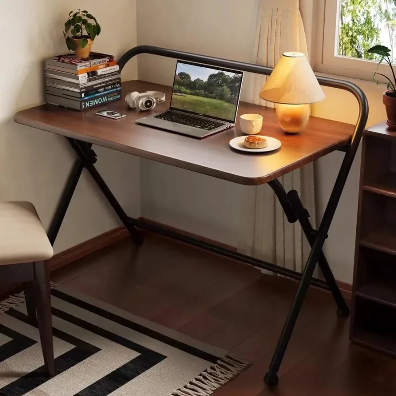 24 Inches Foldable Computer ,Study Desk School Dormitory Desk Portable Office Desk - Black