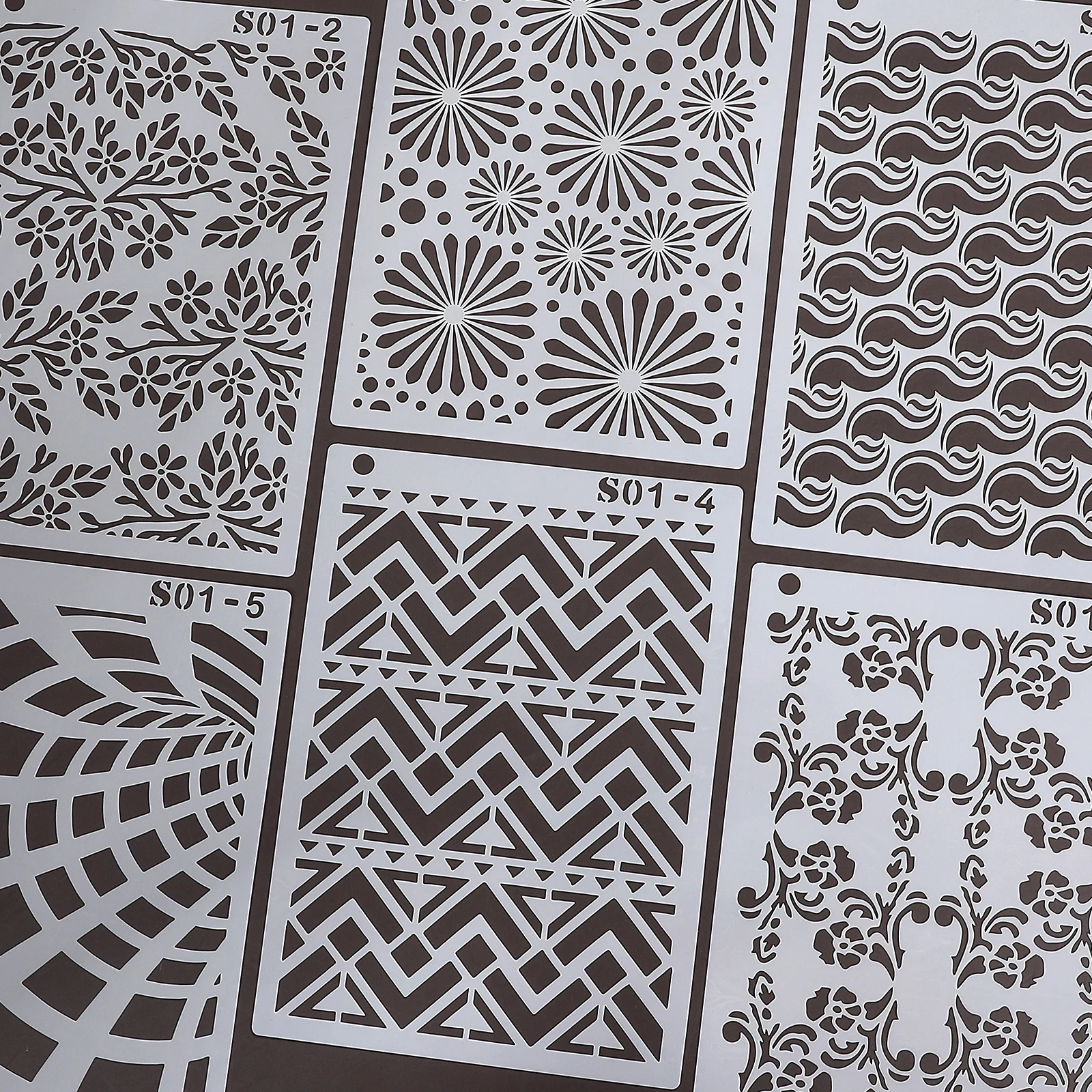 8 قطعة/المجموعة خمر ليوبارد الأفعى طباعة نمط قالب جوفاء ختم الإبداعية DIY غير المرغوب فيه مجلة المواد كلية القرطاسية