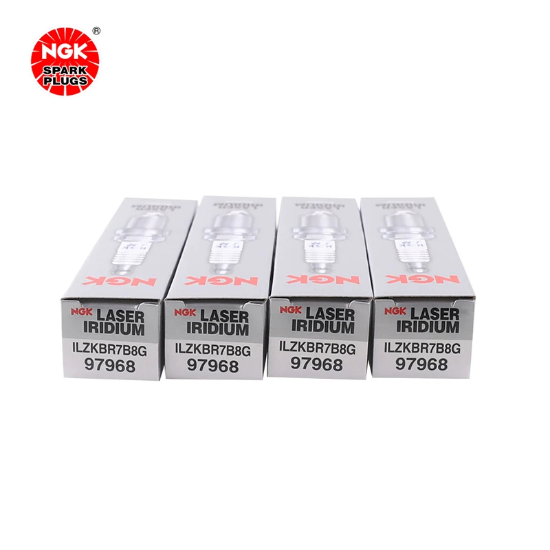 NGK Iridium Platinum Spark plug ILZKBR7B8G 97968 is suitable for 740LIX5X6 Mercedes E350(4PCS)