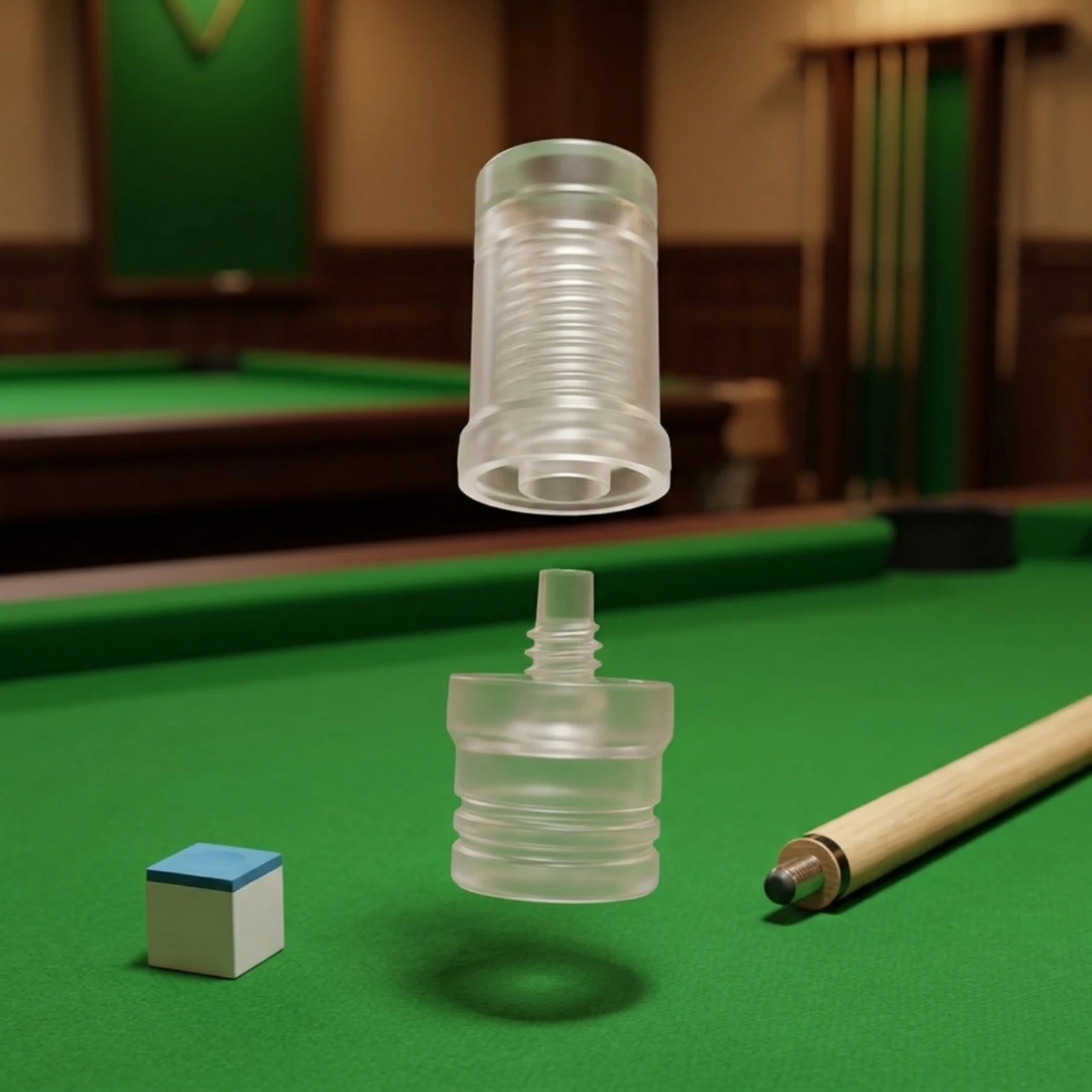 Image 7: Protecteur de joint de queue de billard transparent, accessoire de sport, ajustement sûr, durable