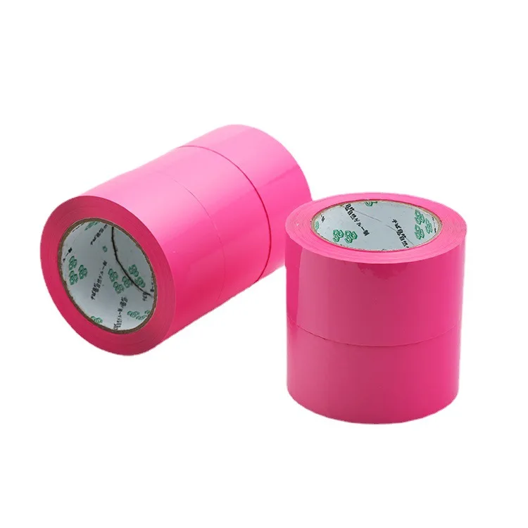 Pink Adhesive Tape Mounting Packing Fashion Tape High Viscosity Sealing Positioning Colorful Carton Tape