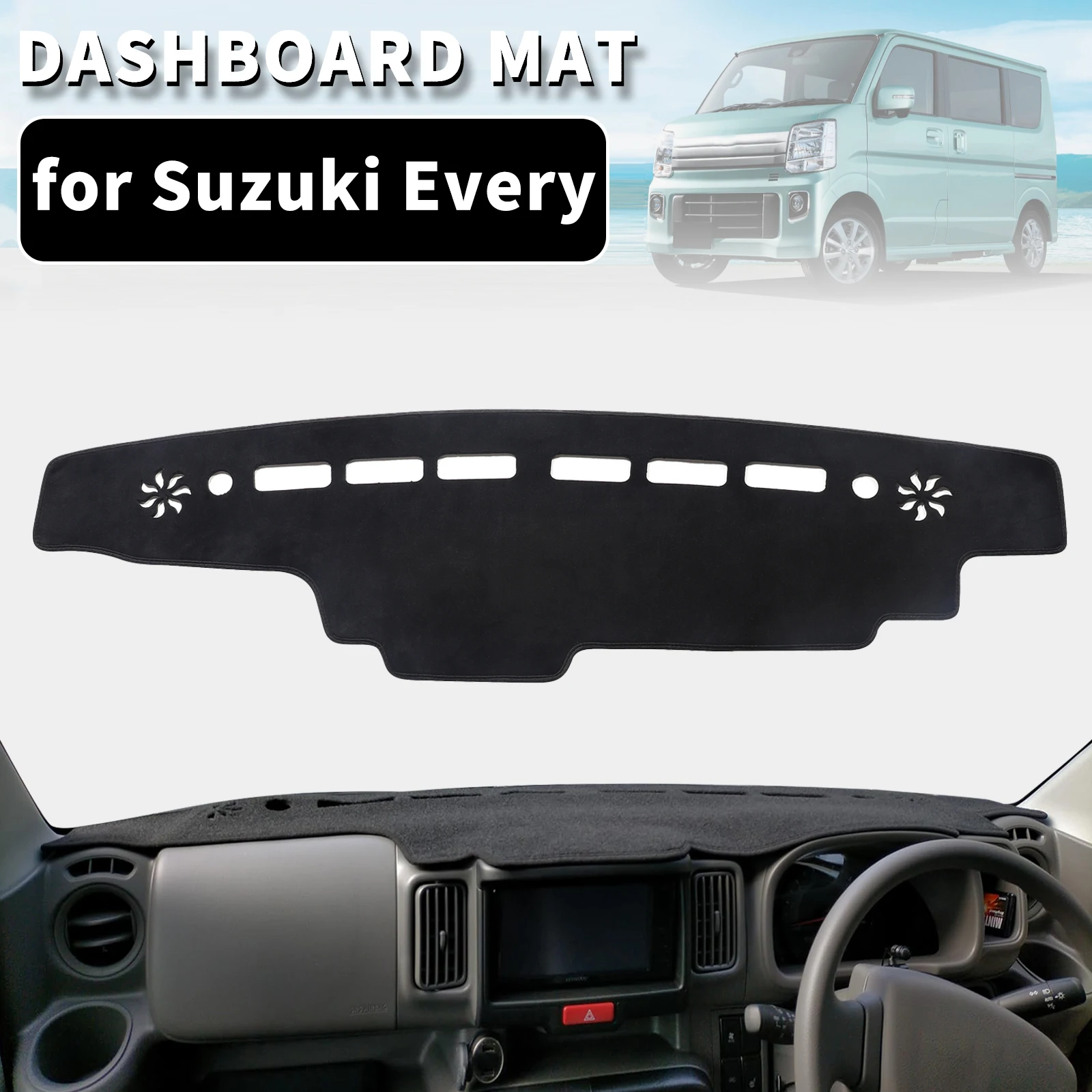 

for Suzuki Every Microvan DA17V DA17W Dashboard Cover Sunshade Dash Mat Carpet Protector Interior Parts Dashmat Accessories