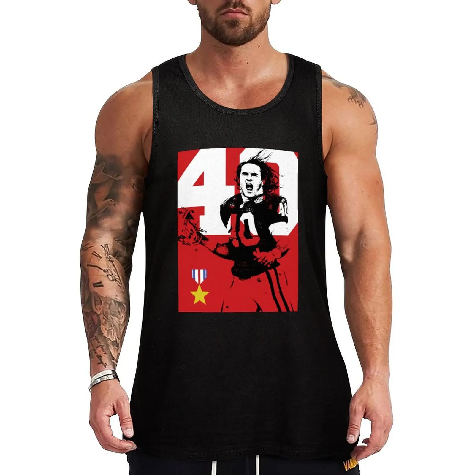 

Pat Tillman Tank Top Utility Tank Top Workwear Casual Sleeveless Top