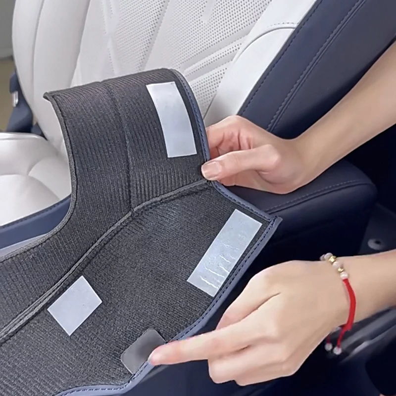 For Zeekr 9X 2025 2026 Interior Second Row Seat Side Border Kick Pad Leather Interior Accessories