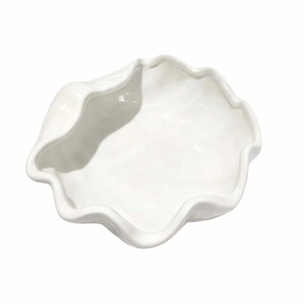 3D Starfish/Shell/Conch Shape Ceramic Jewelry Tray Anti-Scratch INS Jewelry Storage Box Space-saving Decoration