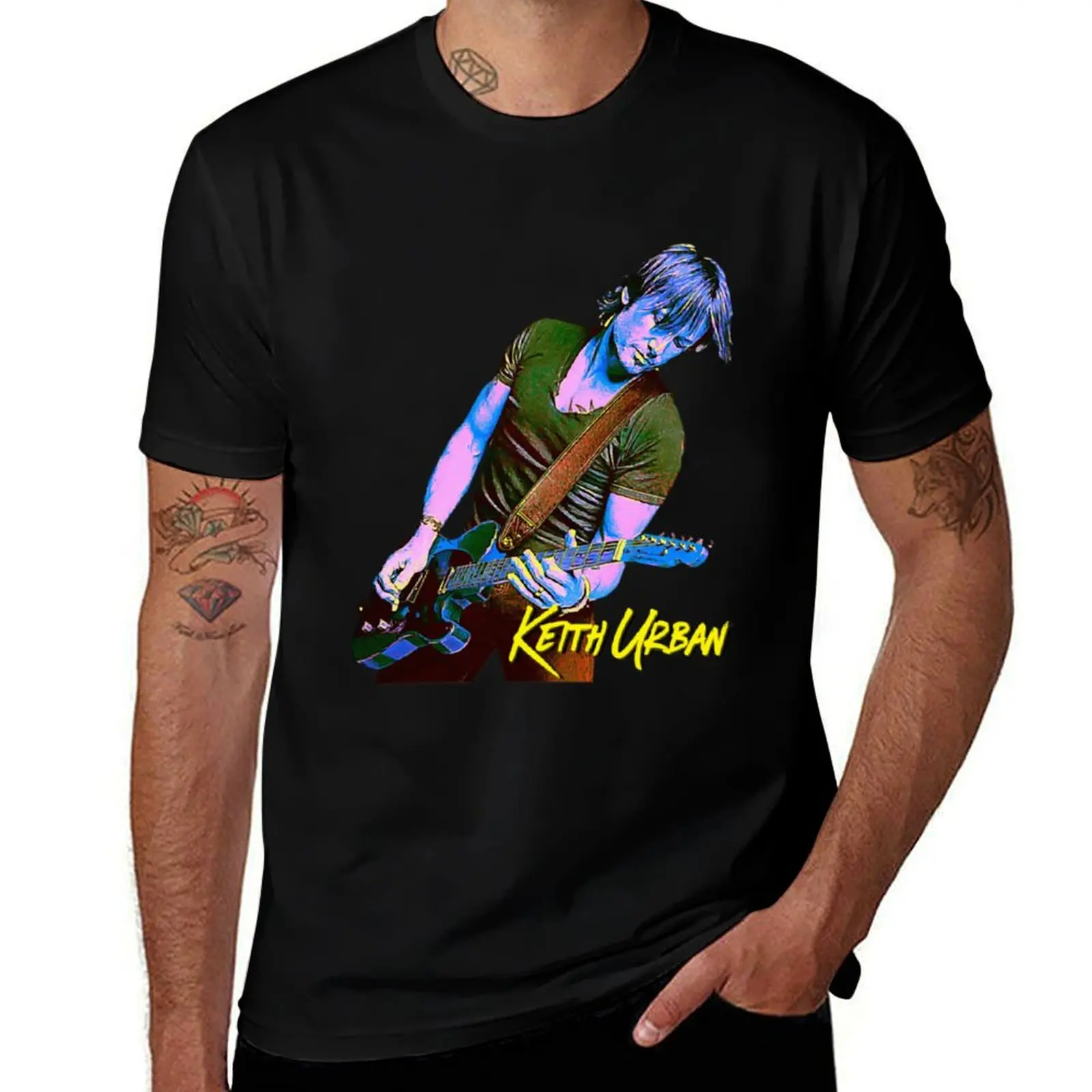 Keith Urban T-Shirt Fashion Pattern Printed Tee Shirt T-Shirt