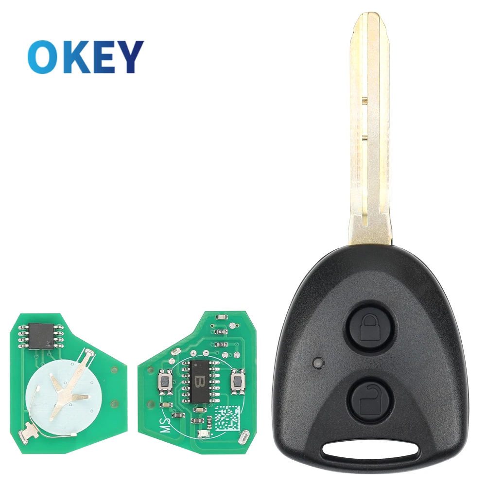 Okey Remote Car Key 433MHz For Toyota AVANZA 2016 - 2018 Wigo Grand For Daihatsu Xenia Alza Myvi Axia FCCID  CWTWB1G0084