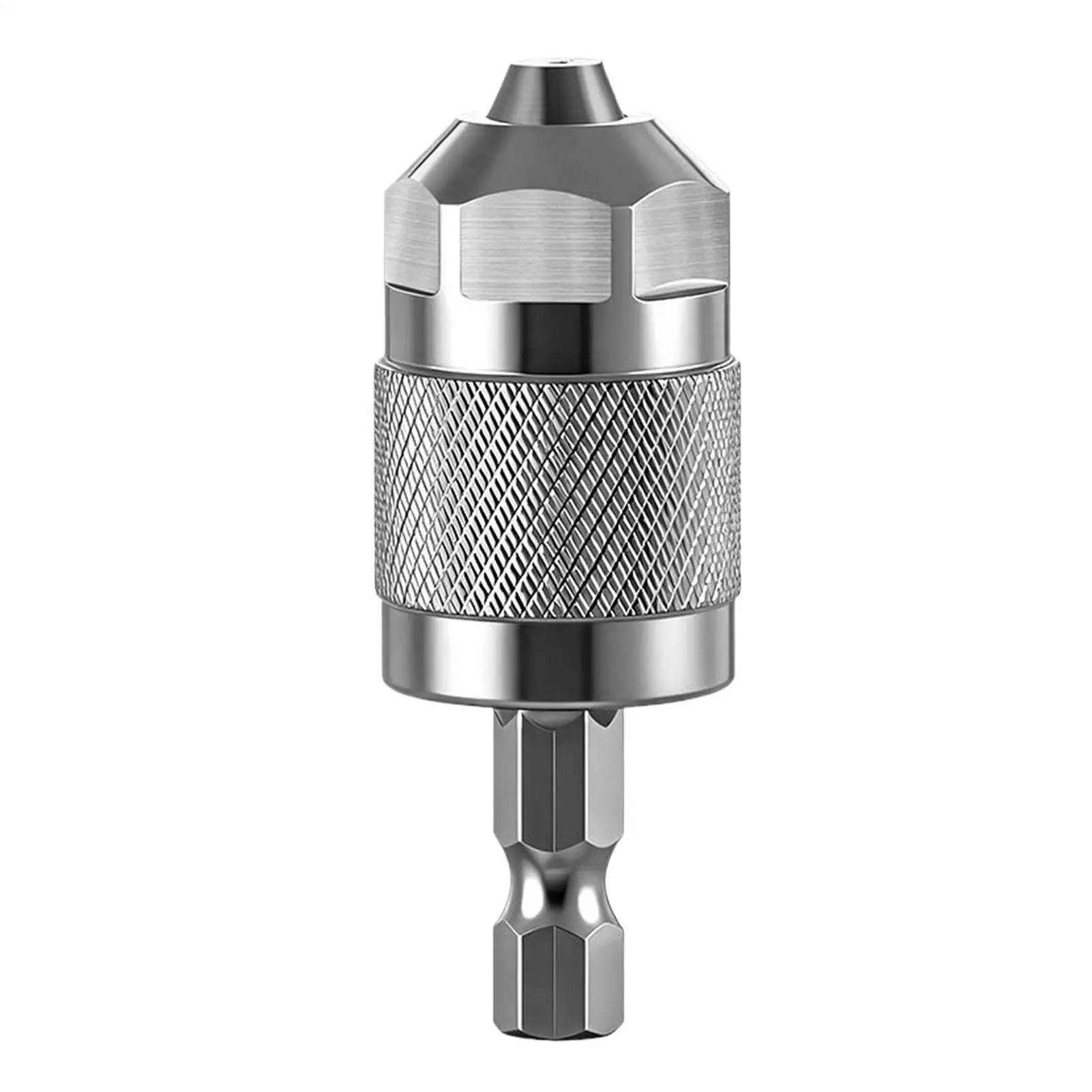 Keyless Drill Chuck 1/4 Inch Professional Converter 3-Jaw Hex Shank Quick Connect Chuck for Woodworking Metal Processing Home
