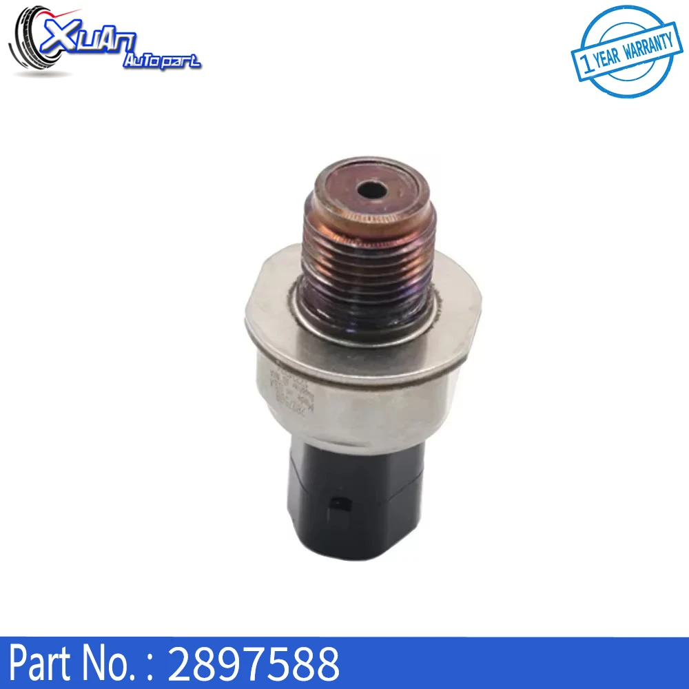XUAN New High Quality Fuel Rail Pressure Sensor 2897588 Replace 289 7588 289‑7588