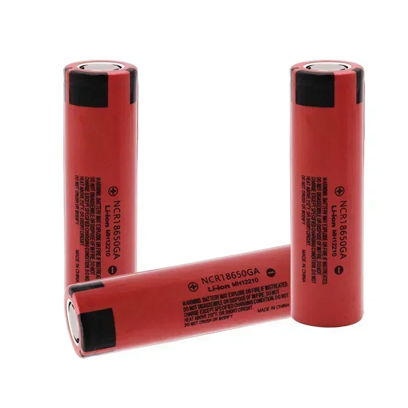 100% new Original NCR 18650GA High Discharge 3.7V 3500mAh 18650 Rechargeable Battery Flashlight Flat-top Lithium Battery