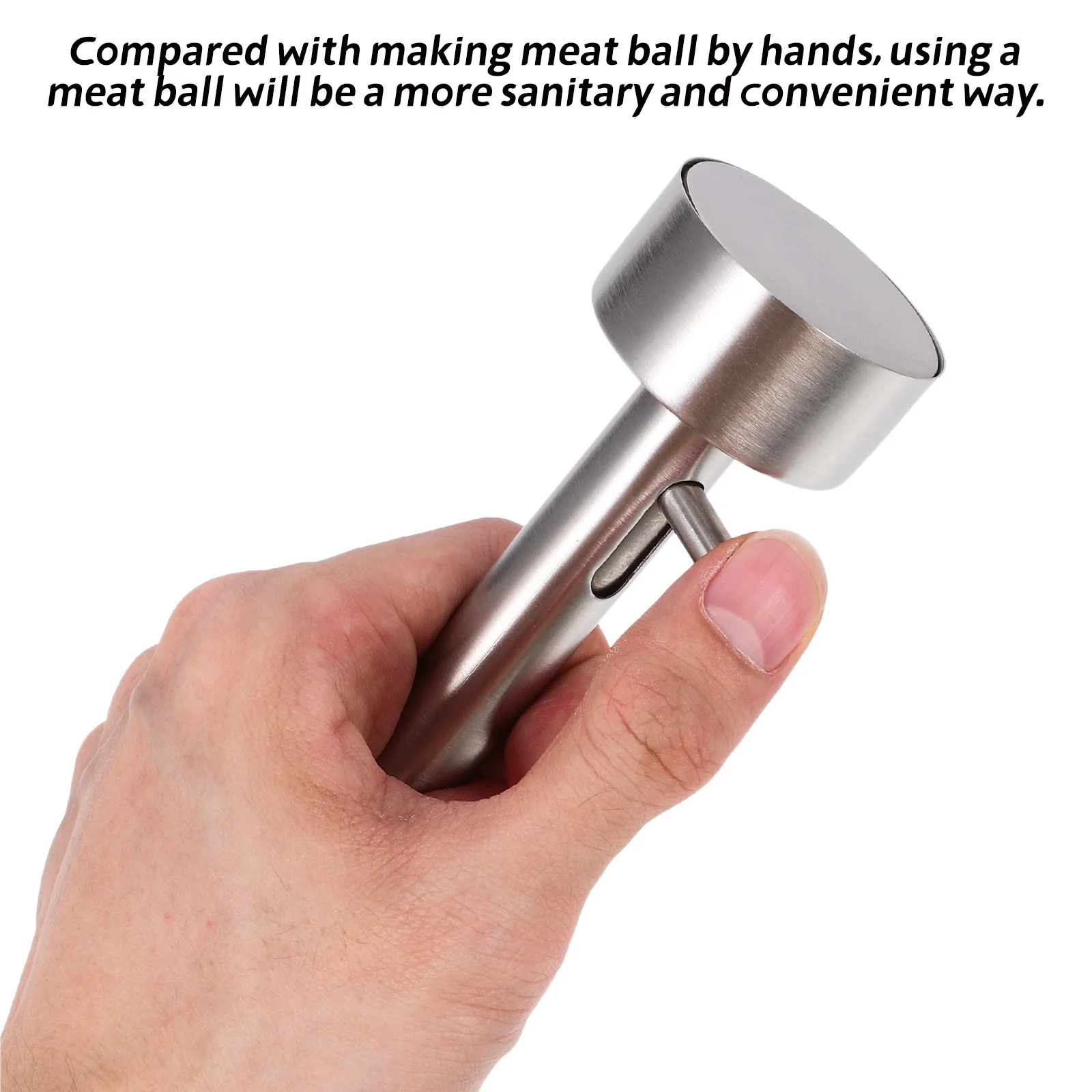 

Stainless Steel Meatball Scoop Maker Non-Stick Portable Kitchen Gadget Meatball Mold Falafel Maker Tool