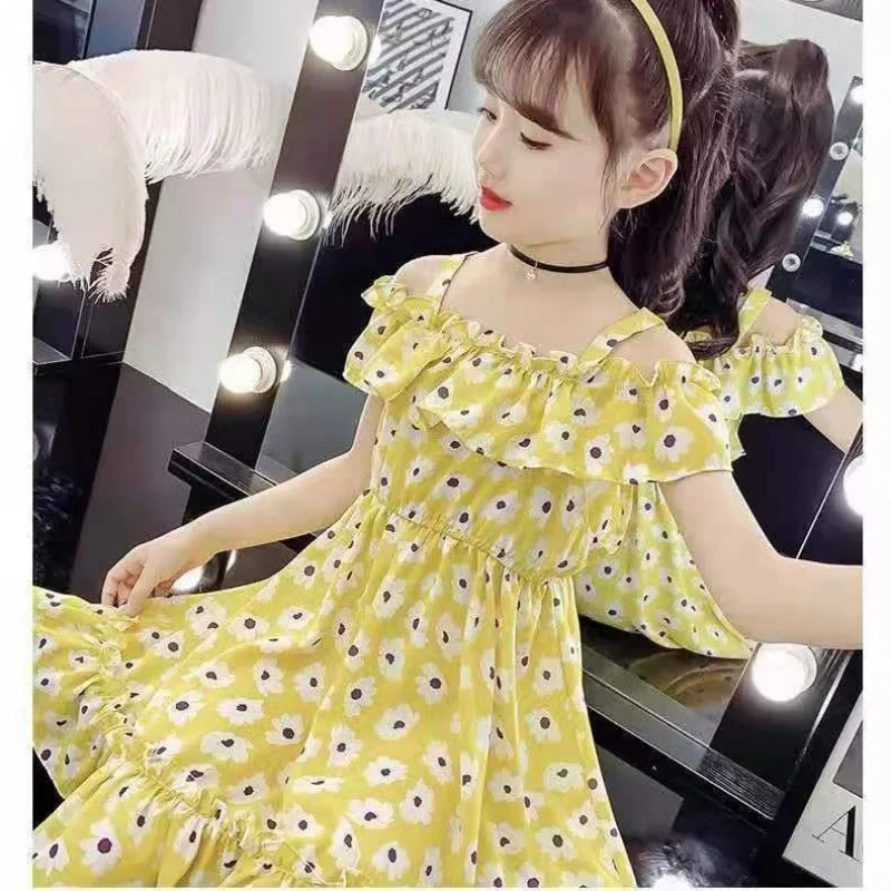 Girls Dress Summer New Floral Dress 2024 Girl Fashion Princess Dress Flower Girl Dresses for Weddings Kids Clothes 8 10 12 Years