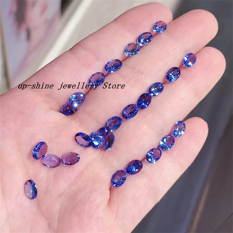 

Natural Tanzanite bare stone ring surface single grain specifications: 5*7mm