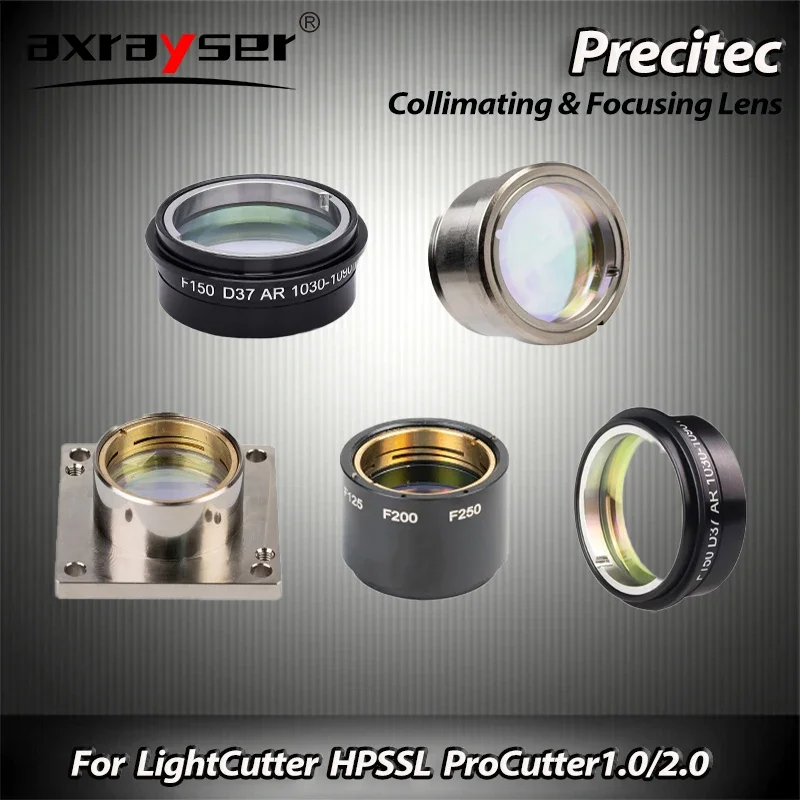 

Precitec Laser Focusing&Collimator Lens With Holder For LightCutter HPSSL Fiber Laser Cutting Head D30 D37 F100/150/200