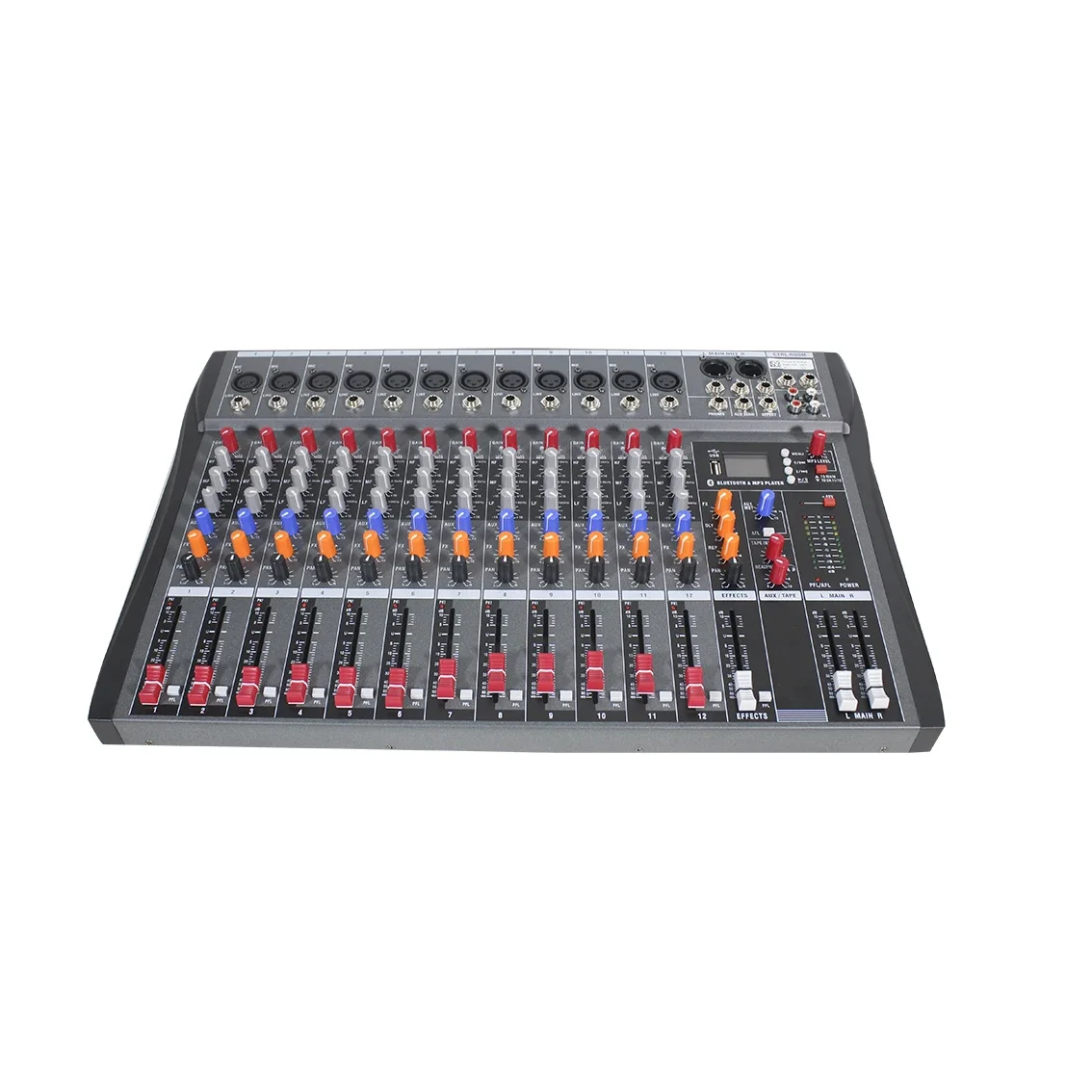 Professional Mixer 6/8/12/16 Channels Analog Audio Mixer with Bluetooth & MP3