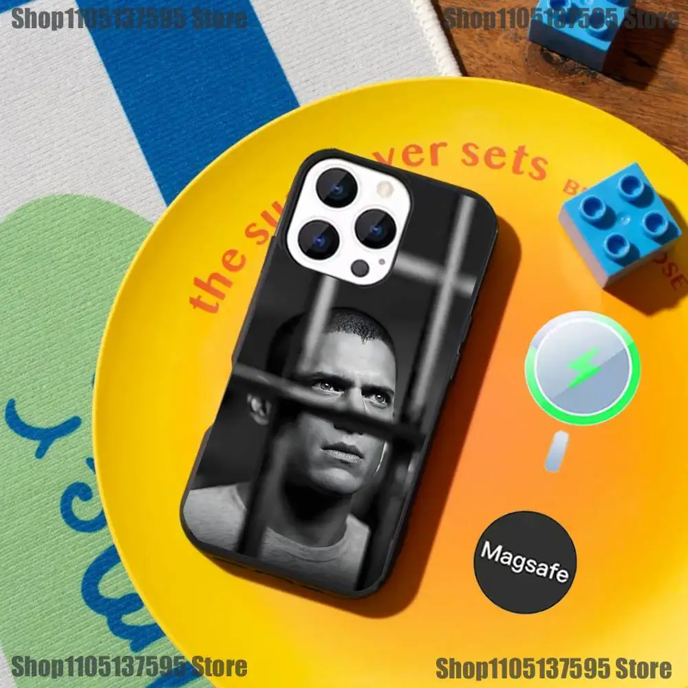 마이클 P-프리즌 B-브레이크 아이폰 17,16,15,14,13,12,11,프로,맥스,플러스,미니,SE4,E용 케이스, 마그네틱 맥세이프 무선 충전 지원